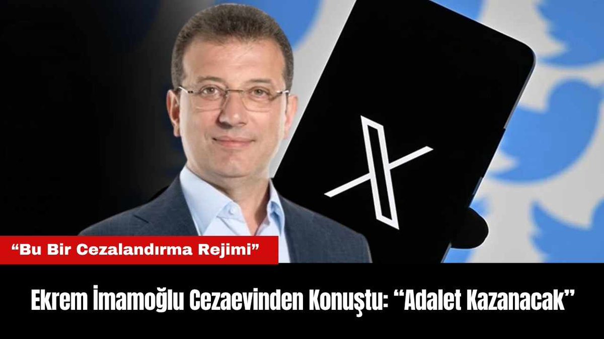 Ekrem İmamoğlu Cezaevinden Konuştu: “Adalet Kazanacak” akdenizgercek.com.tr/ekrem-imamoglu…