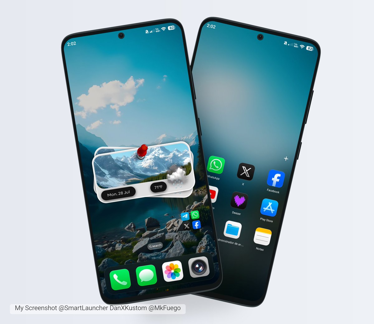 MkFuego's tweet image. Good Day friends
My Screenshot
@SmartLauncher
Wallpaper 👇🏾 by me @MkFuego
Widget by @Zabrd original design by the master @TeboulDavid1
Icons #iLiquidOs by @EatosApps
Mockup by #AppulyApp
#KWGT #myhomescreen #Android #Xiaomi #HyperOs