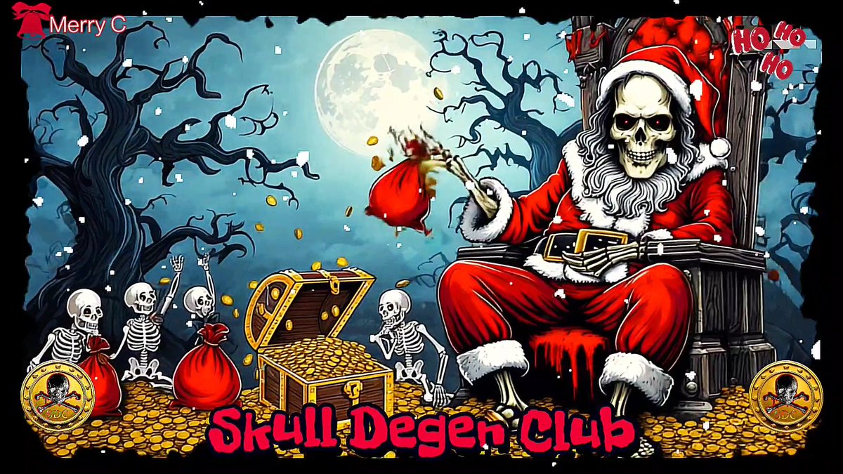 I have just collected "A Very $SKULL Degen Christmas" by <a href="/SkullDegenClub_/">$SKULL Degen Club 💀</a> @ravenspurn1 <a href="/amandacsls/">Amandaartes ❤️‍🔥</a> on <a href="/objktcom/">objkt</a> 

#zaq