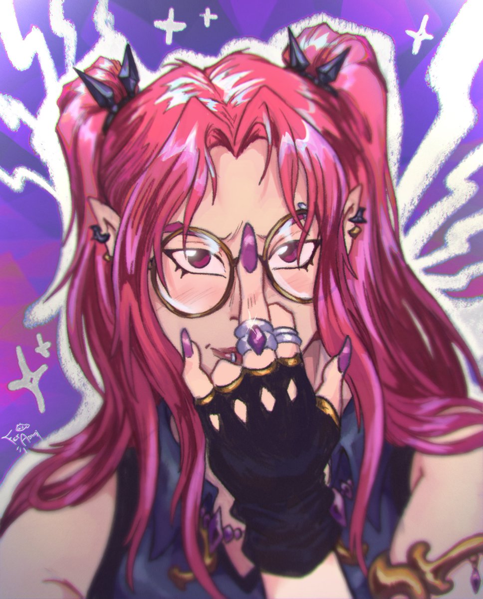 Fer7Adami's tweet image. Been really into #KPOPDEMONHUNTERS lately! Gosh this movie is so sick, I love it so much!! 😭🔥💘💝💕💖💓
Here's an icon I made for Mira real quick!
