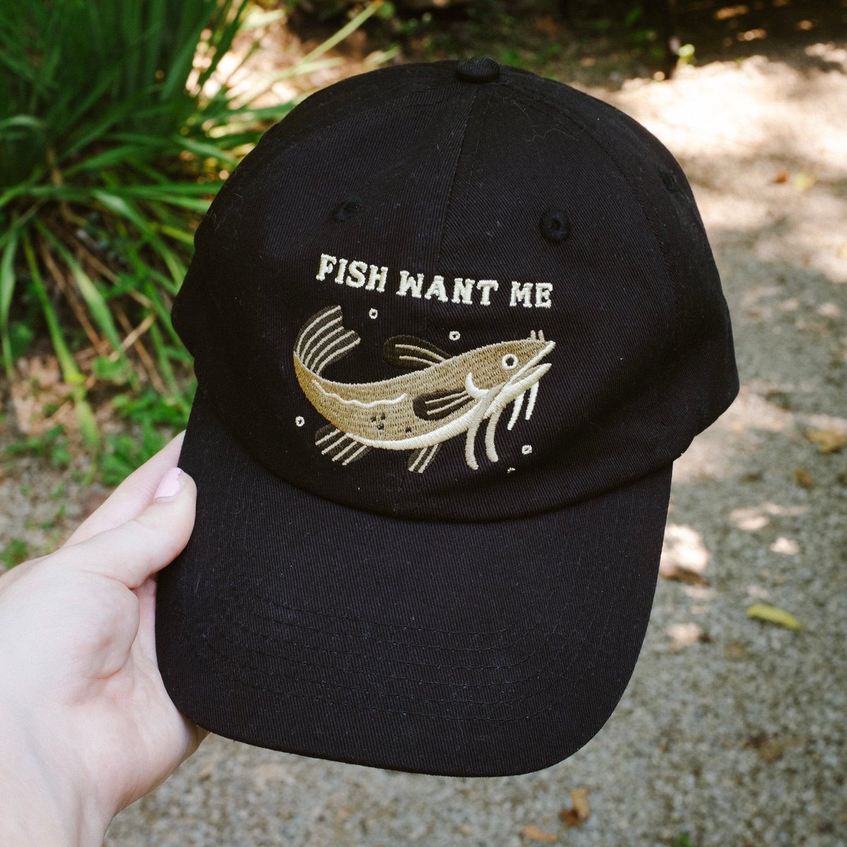 Fish Want Me hats are back in stock 🐟🎣