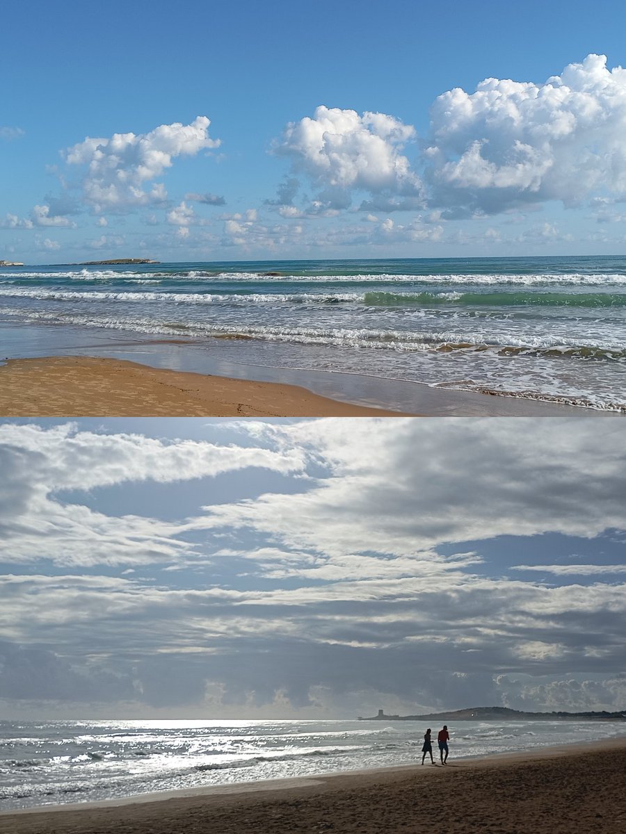 Spiaggia lunga temporale