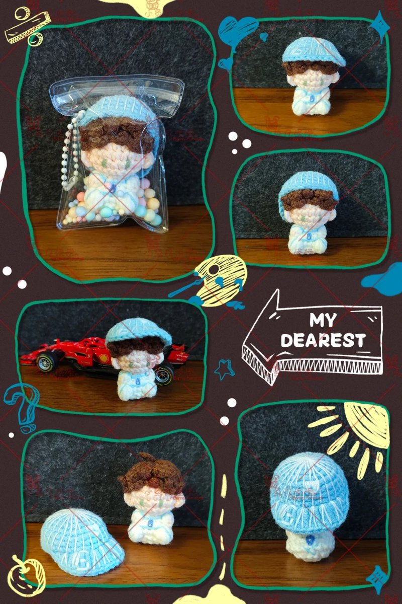 Thumbelina Charles I got from a friend today, with his tiny cap.

#charlesleclerc #f1