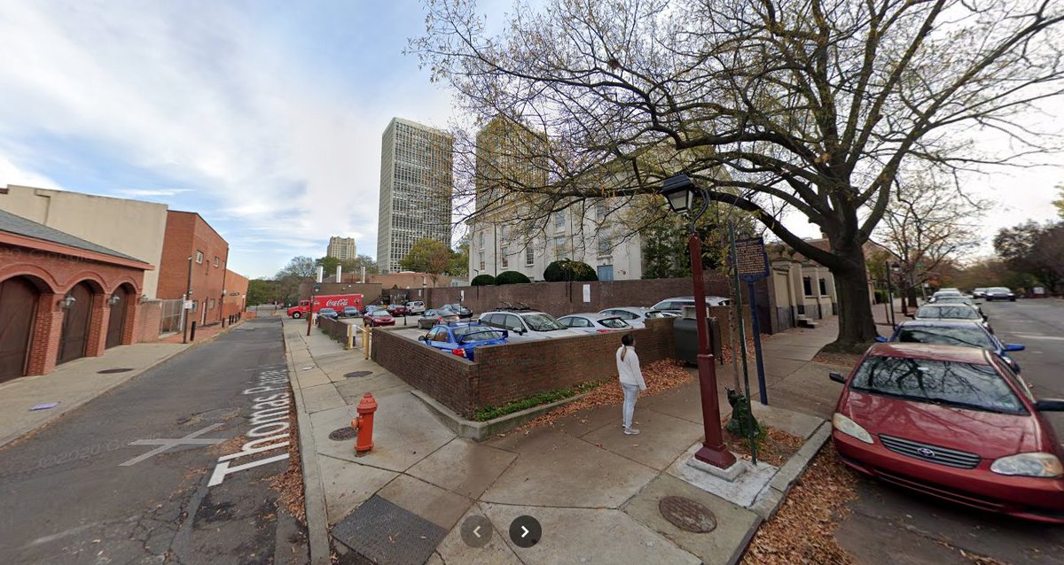 The print shop in Philadelphia where Common Sense was first published is now a parking lot. #USA