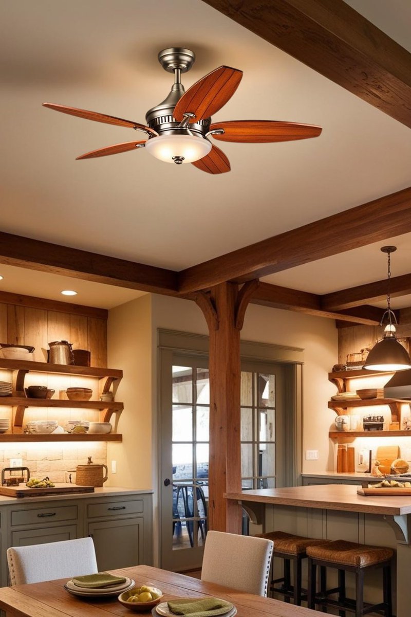 besuitedhome's tweet image. Stay cool &amp;amp; bright with ceiling fans that include built-in lights. 
Read more at besuitedhome.com/28-kitchen-lig…
#CeilingFanLight #KitchenLighting