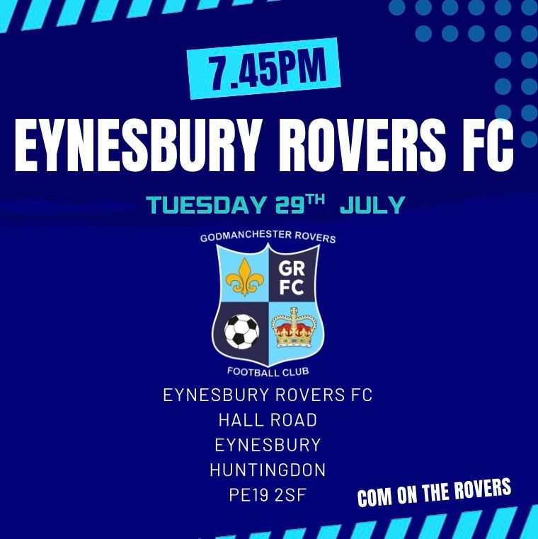 Matchday #2. Much shorter trip this evening to <a href="/EynesburyRovers/">Eynesbury Rovers FC Official</a> for a local midweek derby in the <a href="/utdcos/">UCL</a> Premier South. Big crowd expected so come and cheer on the lads 💙
