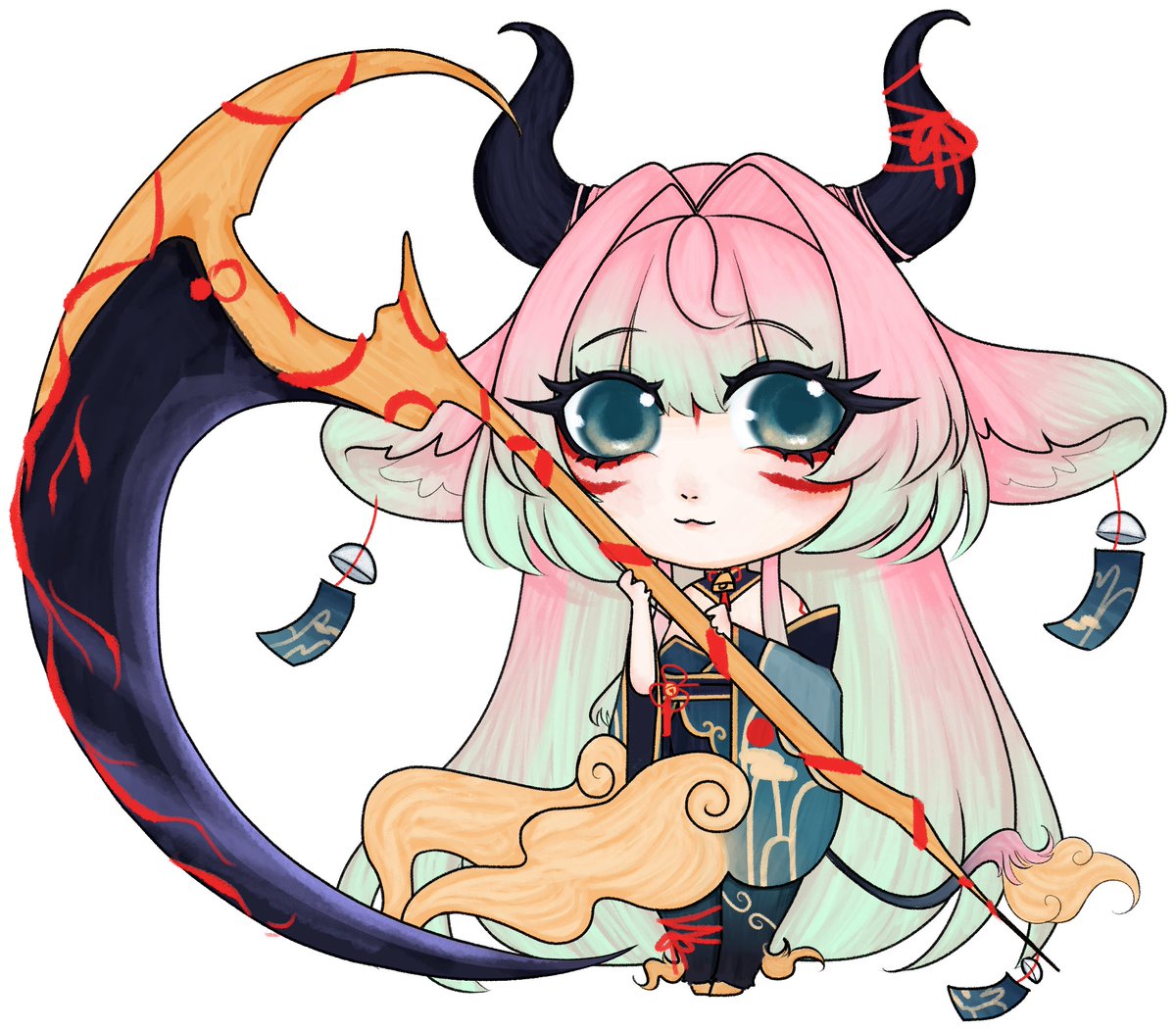 Potari_vt's tweet image. Cute but deadly~! Just don't call me short ☺️✨
--
🎨@/shibaroots | IT'S SO CUTE THANK YOU AAA