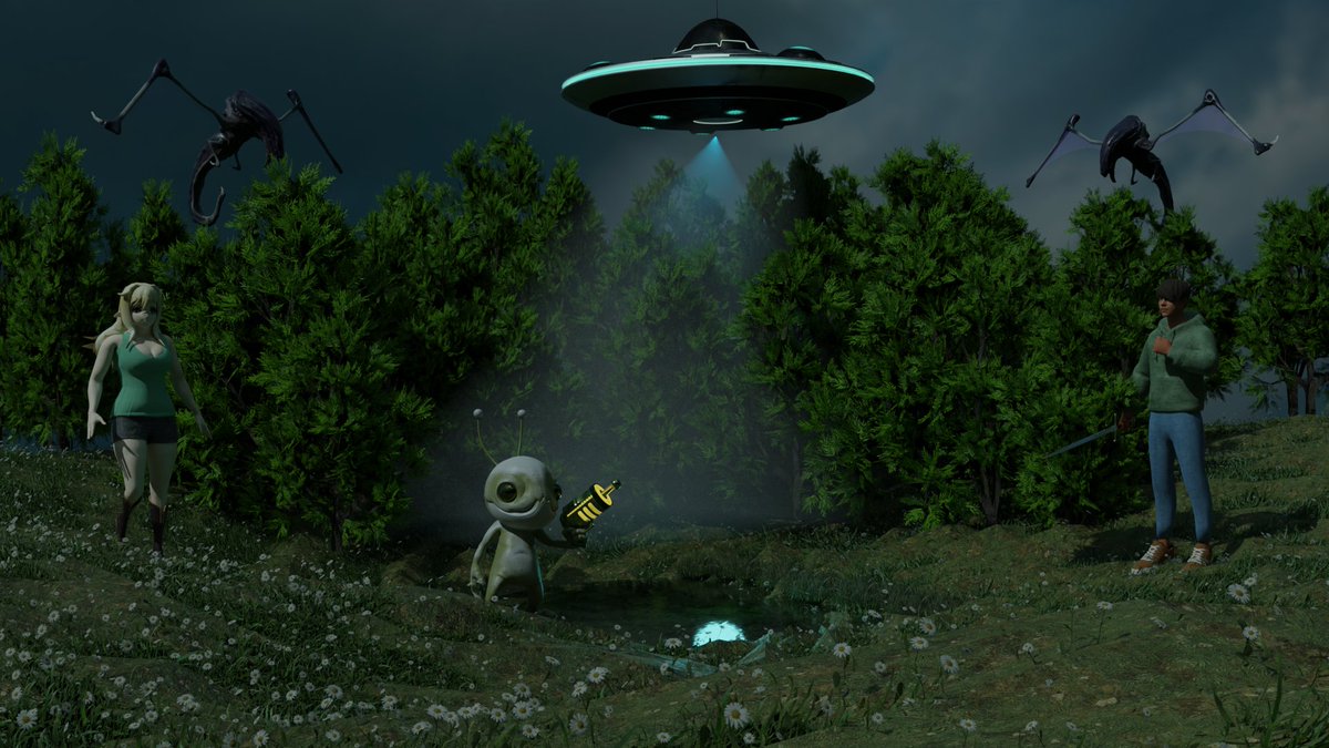 Rose_james6's tweet photo. In a world where swords clash with alien tech... who do you trust when the skies open?
Client work turning imagination into full-blown reality.
DM for commissions or collabs! 🎨✨

#3DArt #CGIArtist #Artist #Twitter #FantasyArt #Blender3D #Viral #Art #ConceptDesign #twitch https://t.co/c3t86TPdU2