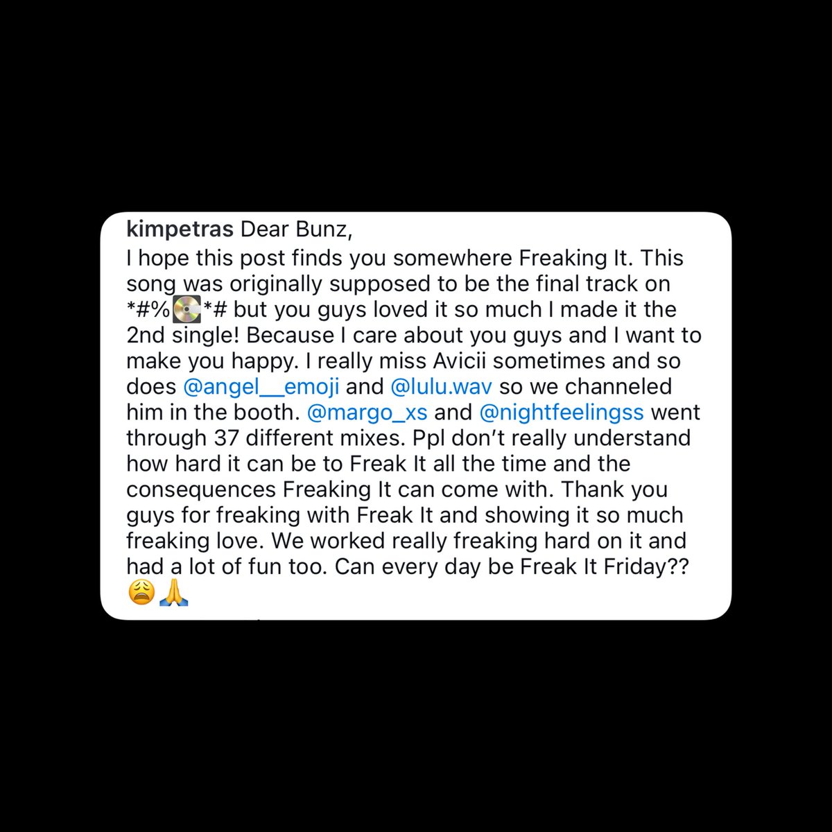 MYP0L0SHIRT's tweet image. Kim Petras confirms that her new 
album is 6 letters long *#%💽*#

what do you think it could be called?
