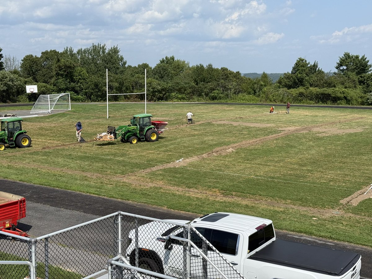 BPPrincipalVT's tweet photo. The full irrigation system is coming along perfectly on our main football field. We are committed to making this field great for all of our student athletes. Can’t wait to show off the finished product. Stay tuned…. #BPAthletics @BayPathSuper https://t.co/NSf0S1dMlA