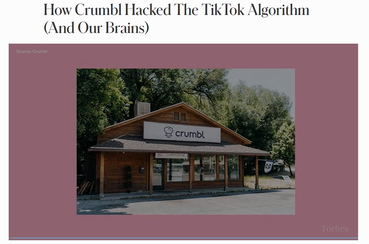 Modern #PR + #marketing's storytelling can drive growth.

One example being Crumbl Cookie's TikTok centered strategy focused on: 

🍪 Showing the process, not just the product
⏳ Weekly drops for urgency
🎯 Celebrity collabs for discovery

via <a href="/Forbes/">Forbes</a>: bit.ly/4mjKtc0