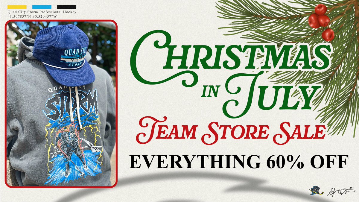 Whether you're looking for a jersey, hat or anything in between, take advantage of 60% off of EVERYTHING in the Quad City Storm Team Store👀

Get shopping➡️ bit.ly/ShopTheStorm

Offer valid online only until 7/31 at 11:59PM. Discount applied at checkout

#TakeCover