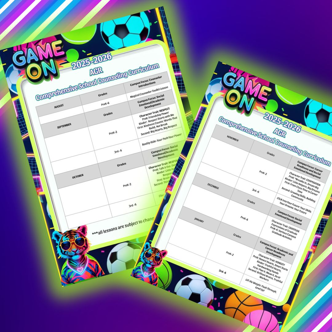 wrightcounselor's tweet image. 🏆 Game On! Our school counseling curriculum is complete!
Fueled by staff + parent feedback, we’ve built a playbook of purpose-driven lessons to support every student this year. Let’s level up! 🎮📘💥

#GameOn #SchoolCounselingWins #ScopeAndSequence #TeamworkInAction #resilience…