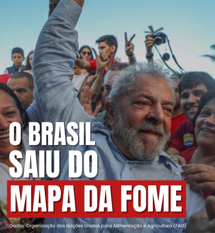😍 Obrigado a você,  que fez o L!

Se você está orgulhoso de seu voto, comente:
BRASIL SEM FOME 
SOBERANIA É INEGOCIÁVEL