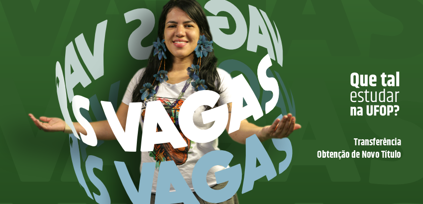 São ofertadas  2.078 vagas nos cursos presenciais de graduação da UFOP!

São quatro as modalidades de ocupação neste processo seletivo: reingresso,  transferência, obtenção de novo título e reopção de curso.

Mais informações: bit.ly/3J7GlgH