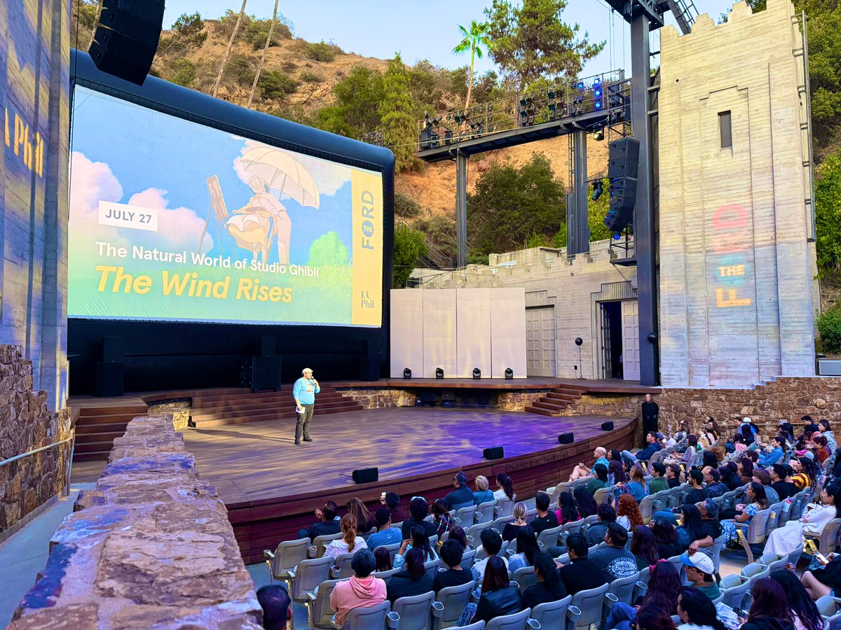 Closed out the screening series the Natural World of Studio Ghibli with Miyazaki’s gorgeous THE WIND RISES. A pleasure to introduce these masterpieces over the weekend at <a href="/TheFordLA/">The Ford</a>, a wonderful venue to watch a film.