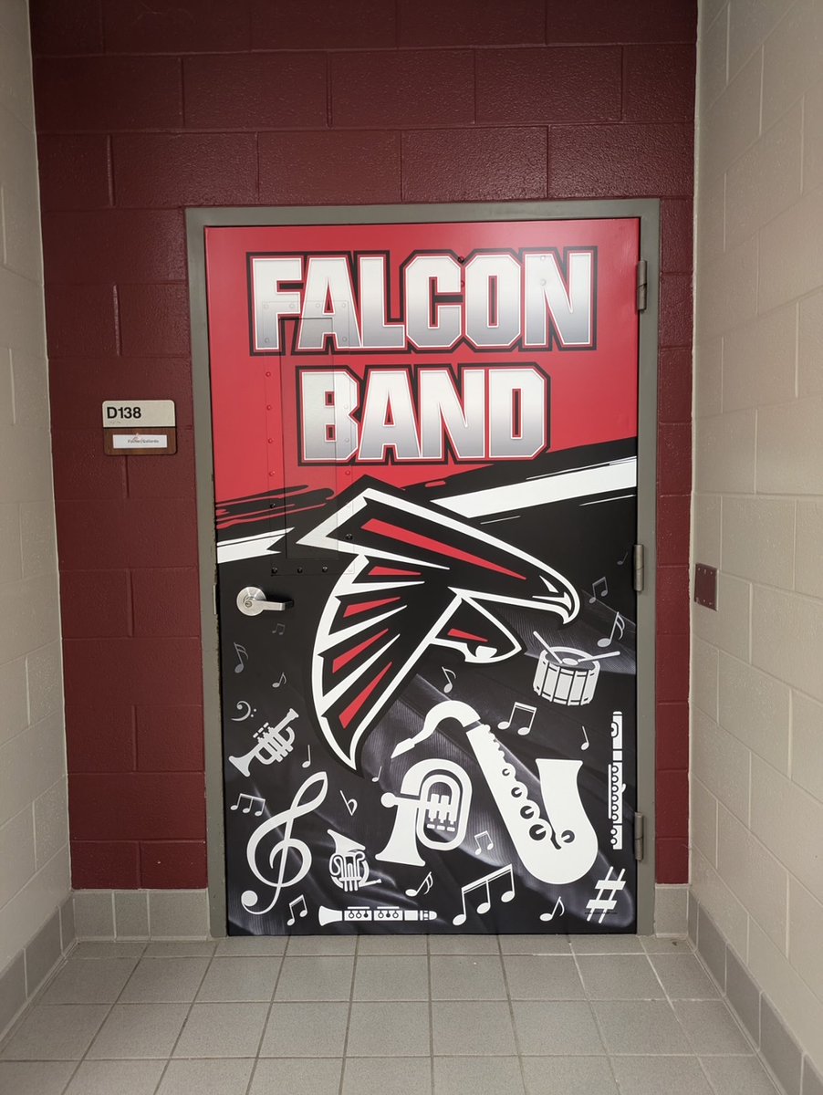TheSignChamp's tweet image. 🖤❤️ The Falcon campus just got a fierce makeover—and it’s absolutely soaring! From hallway headers to stunning door graphics for Band, Choir, Dance, and Art, every corner now echoes with pride, creativity, and that signature Hargrave spirit. 
#HargraveFalcons #FalconPride…