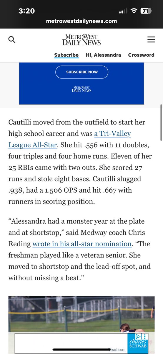 Alessandra Cautilli🥎 (@acautilli10) on Twitter photo 