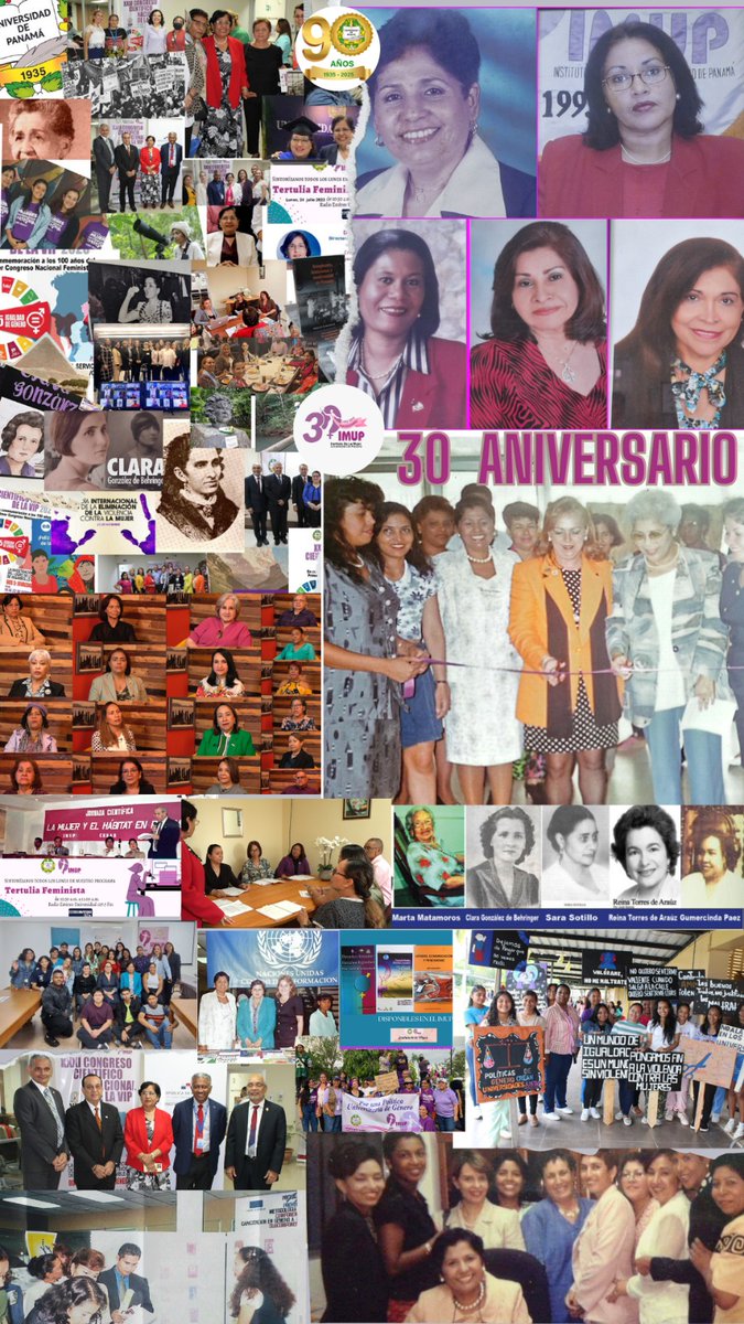30 aniversario del Instituto de la Mujer de la Universidad de Panamá, 26 de julio de 1995 se crea el IMUP. #upinstitutodelamujer #imup30aniversarioup #feminismo #generoydesarrollo #universidaddepanama #MujerUP #EquidadDeGéneroUP #LiderazgoFemeninoUP  #JuntasPorLaIgualdad