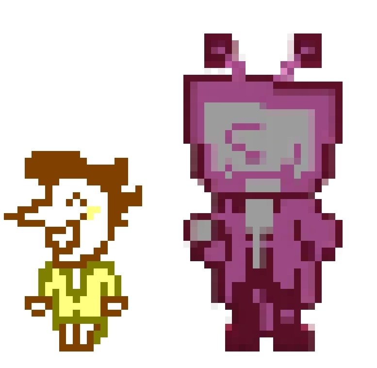 ectoMind's tweet image. made a game sprite for him for fun ignore tenna #deltarune #spamton