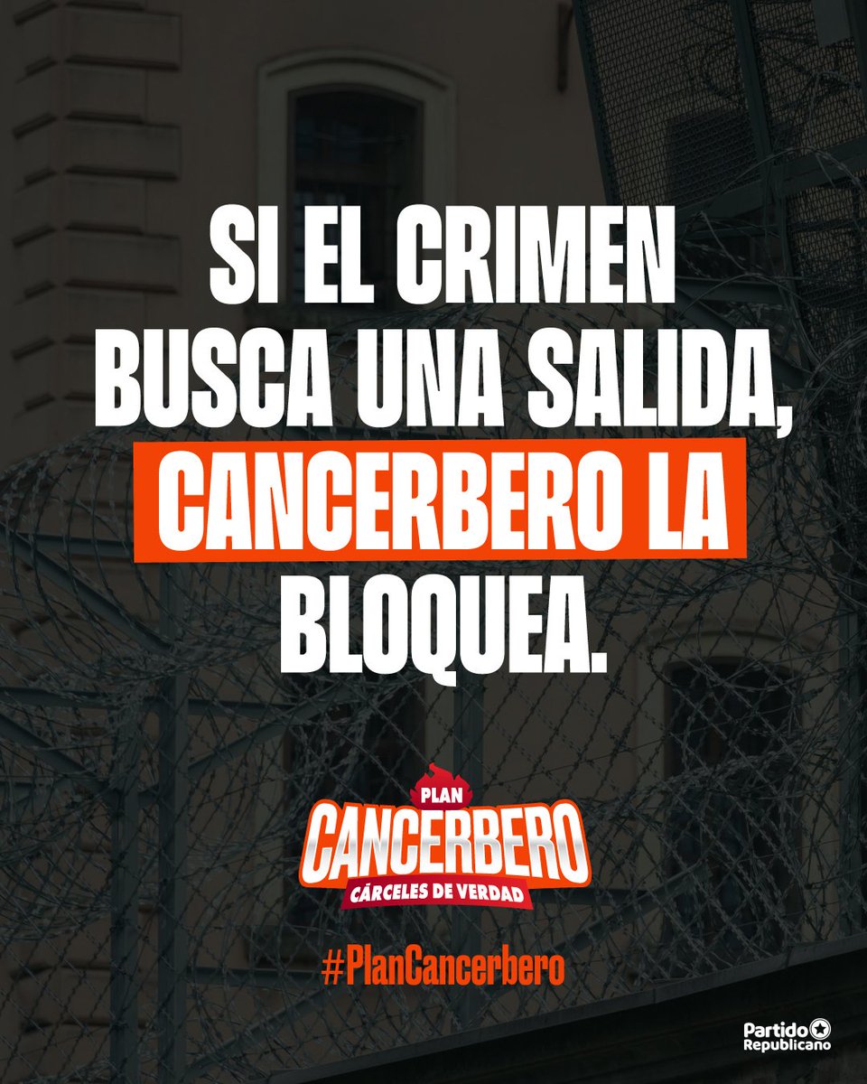 JorgeMunoz2024's tweet image. El #PlanCancerbero es una señal. ⚠️ De orden 🛡️, de carácter 💪, de responsabilidad ⚖️. Es el punto de inflexión entre un Chile que retrocede ⬅️ y un 🇨🇱 que decide recuperar el mando. Porque el crimen no se combate desde la resignación 😔. Se combate con decisión 🔥.
