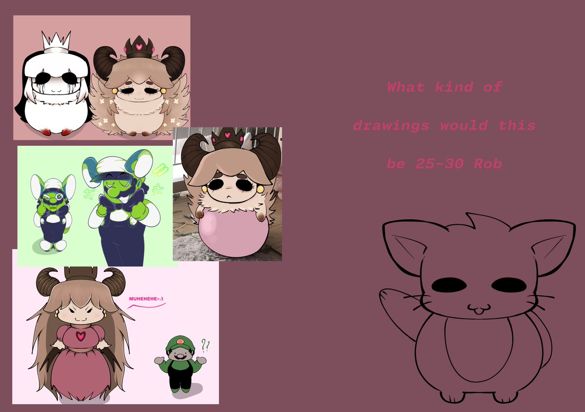 AsxcDraw's tweet image. hiii! 
I just opened a graphics shop But these are Roblox commissions
