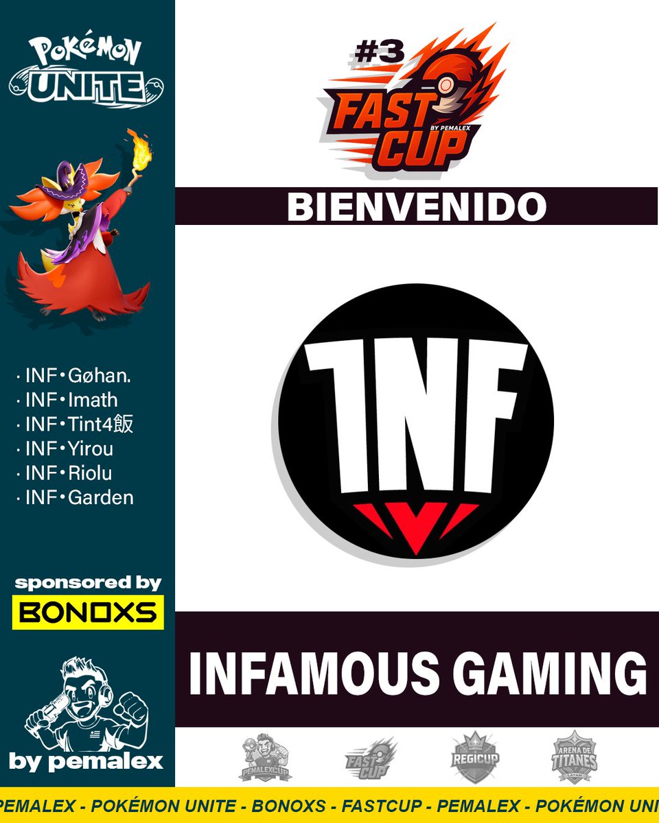 pemalexuy's tweet photo. 🔥 ¡INFAMOUS GAMING se une a la FAST CUP #3! 🔥
Un equipo con historia y sed de revancha, listos para desafiar a los mejores y pelear por el título.
¡Bienvenidos, INFAMOUS! 🚀
@pemalexuy
@Infamous_GG
@bonoxs_latam
@BONOXS
#FASTCUP #INFAMOUSGAMING #PEMALEXCUP https://t.co/NumMZzJVFs