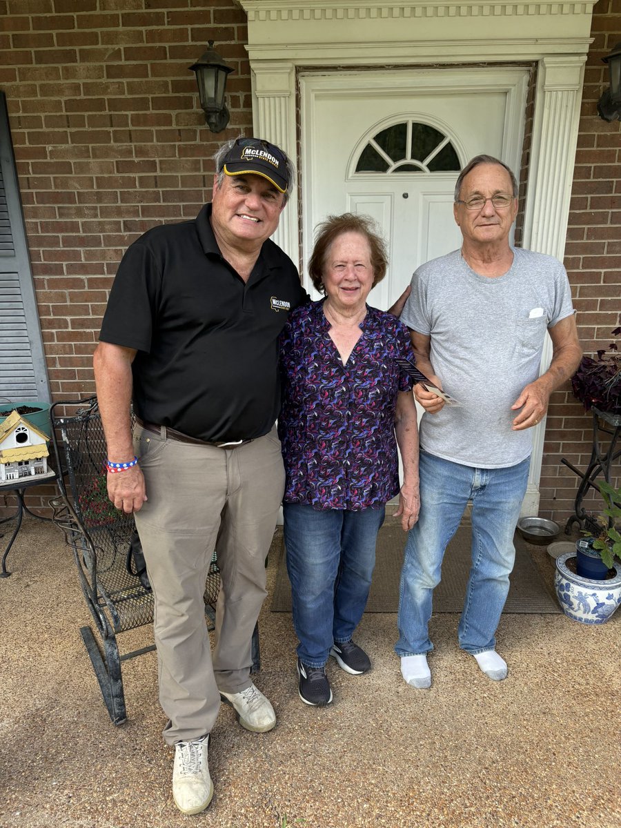 Vickey and I have truly enjoyed getting out into the community and meeting folks in their driveways, on their front porches, and around their kitchen tables. And yesterday was no different. Hearing directly from you about the issues that matter most is the highlight of any