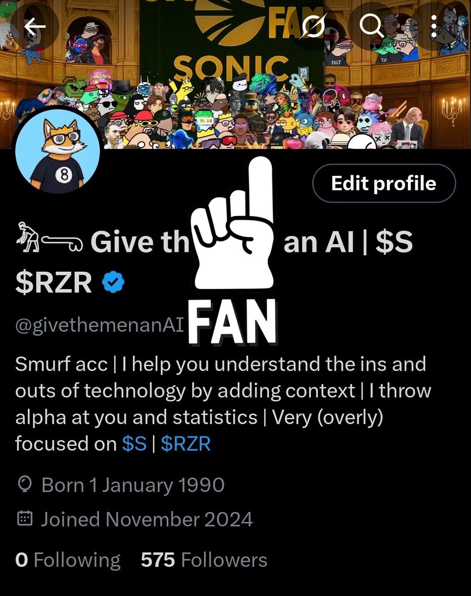 Give the man an AI (@givethemenanai) on Twitter photo ⚠️ ethnic cleanSing
0 following 575 followers
are you the chosen? 👥
anyone who comments to me I follow up instantly, report me to the <a href="/SECGov/">U.S. Securities and Exchange Commission</a> if I don't stick my word
hey $kaito $s $inj $anon fam
hey brotherS, hey otherS 👋🏽 ⚠️ ethnic cleanSing
0 following 575 followers
are you the chosen? 👥
anyone who comments to me I follow up instantly, report me to the <a href="/SECGov/">U.S. Securities and Exchange Commission</a> if I don't stick my word
hey $kaito $s $inj $anon fam
hey brotherS, hey otherS 👋🏽
