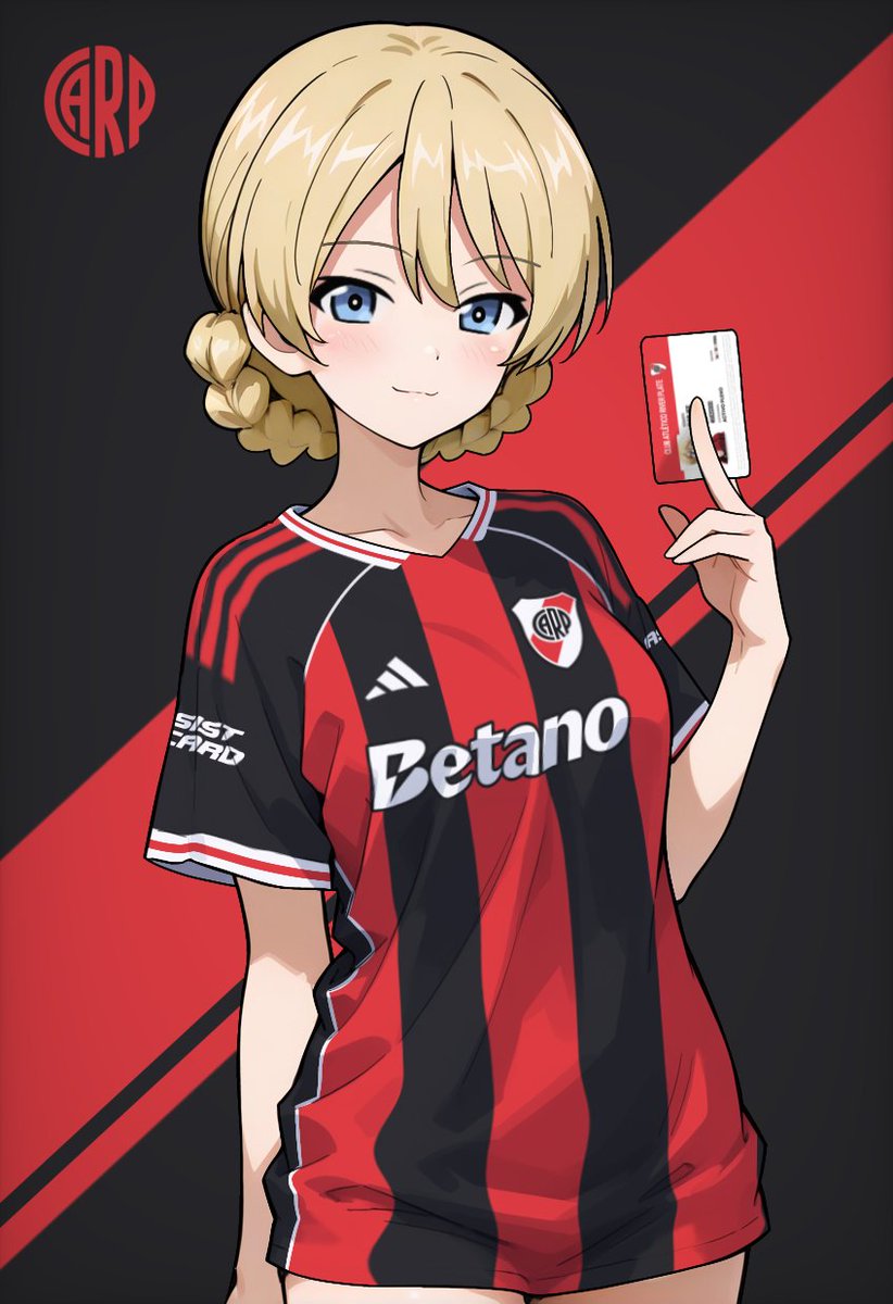 JoacoSDR_'s tweet image. Darjeeling con la camiseta de River