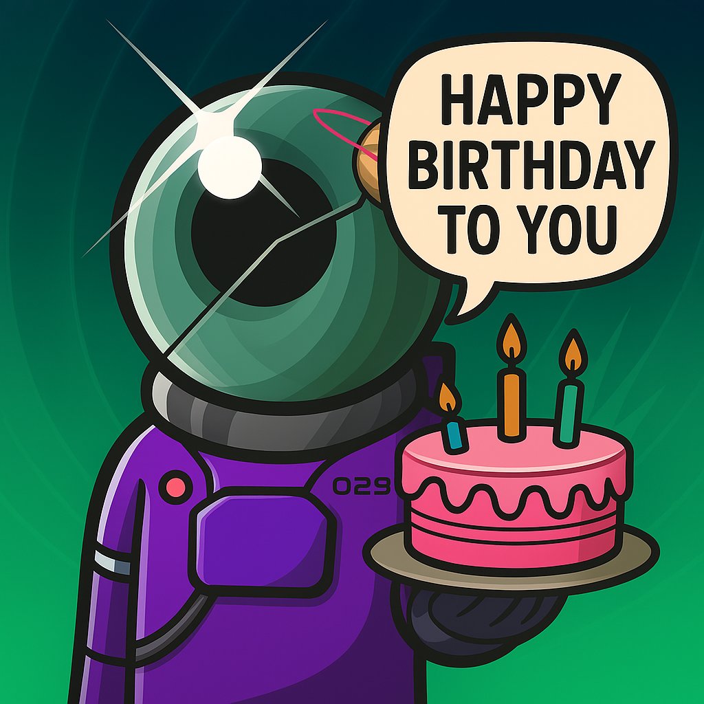 It's my youngest son's birthday today. Here's a little text string I sent him. I thought CT might appreciate it. 😉