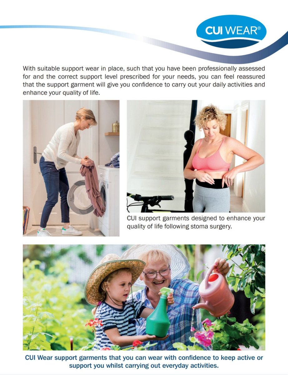 Will #StomaSupport affect function? No! Our flexible fabrics allow your stoma to work naturally while giving optimum support.
Wear for activity, exercise, or any core strain, even a cough! Got a hernia? Wear it often. Learn more: cuiwear.com #Ostomy #HerniaPrevention