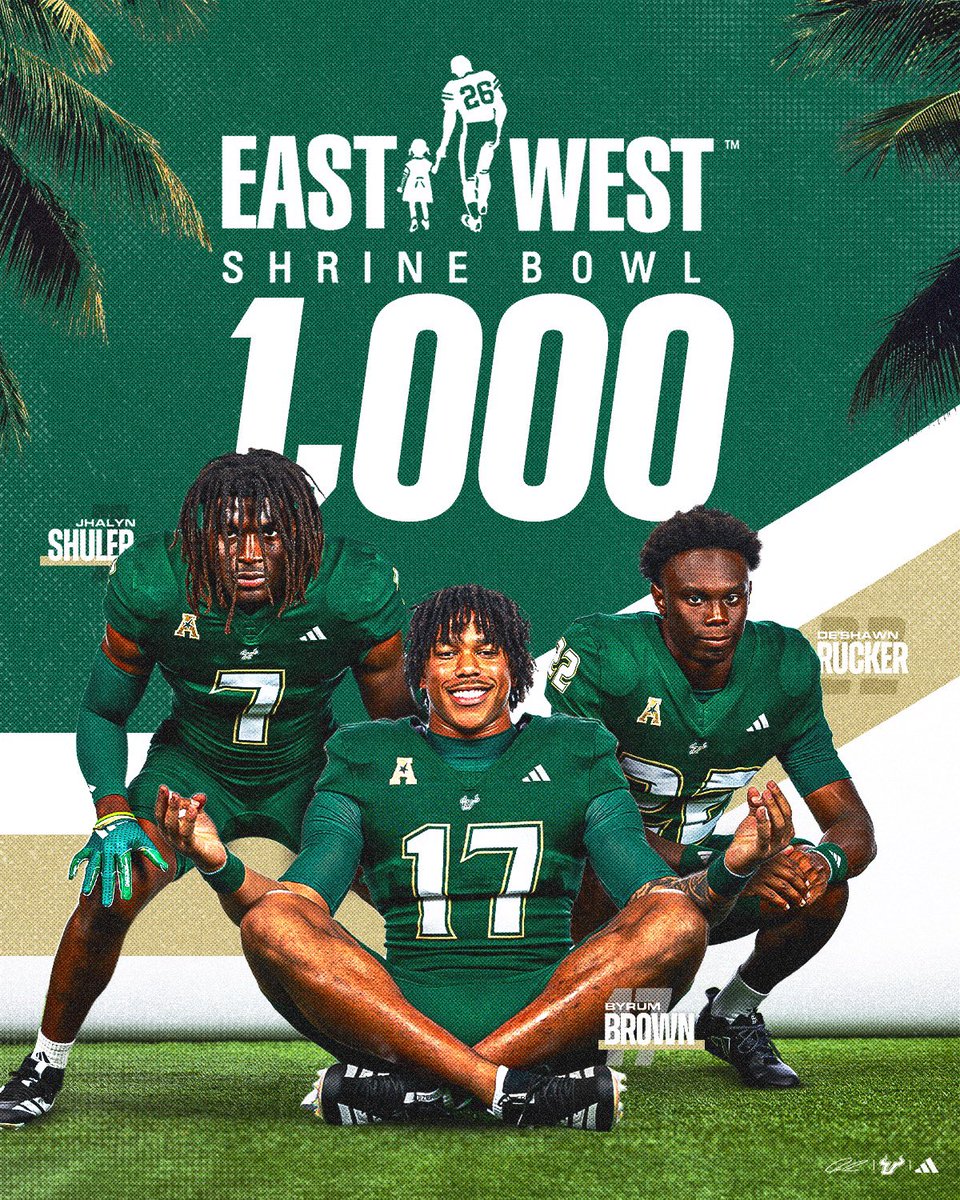 Our guys are 🔛 the <a href="/ShrineBowl/">East-West Shrine Bowl</a> 1000! 

#ComeToTheBay | #StayInTheBay