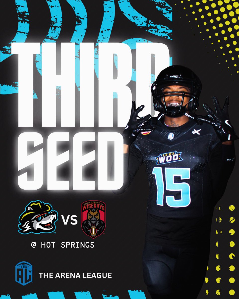 The Woo are locked in as the No. 3 seed for the Arena League playoffs! 🏈🔥 Stay tuned for info on how to support the squad while they’re on the road!