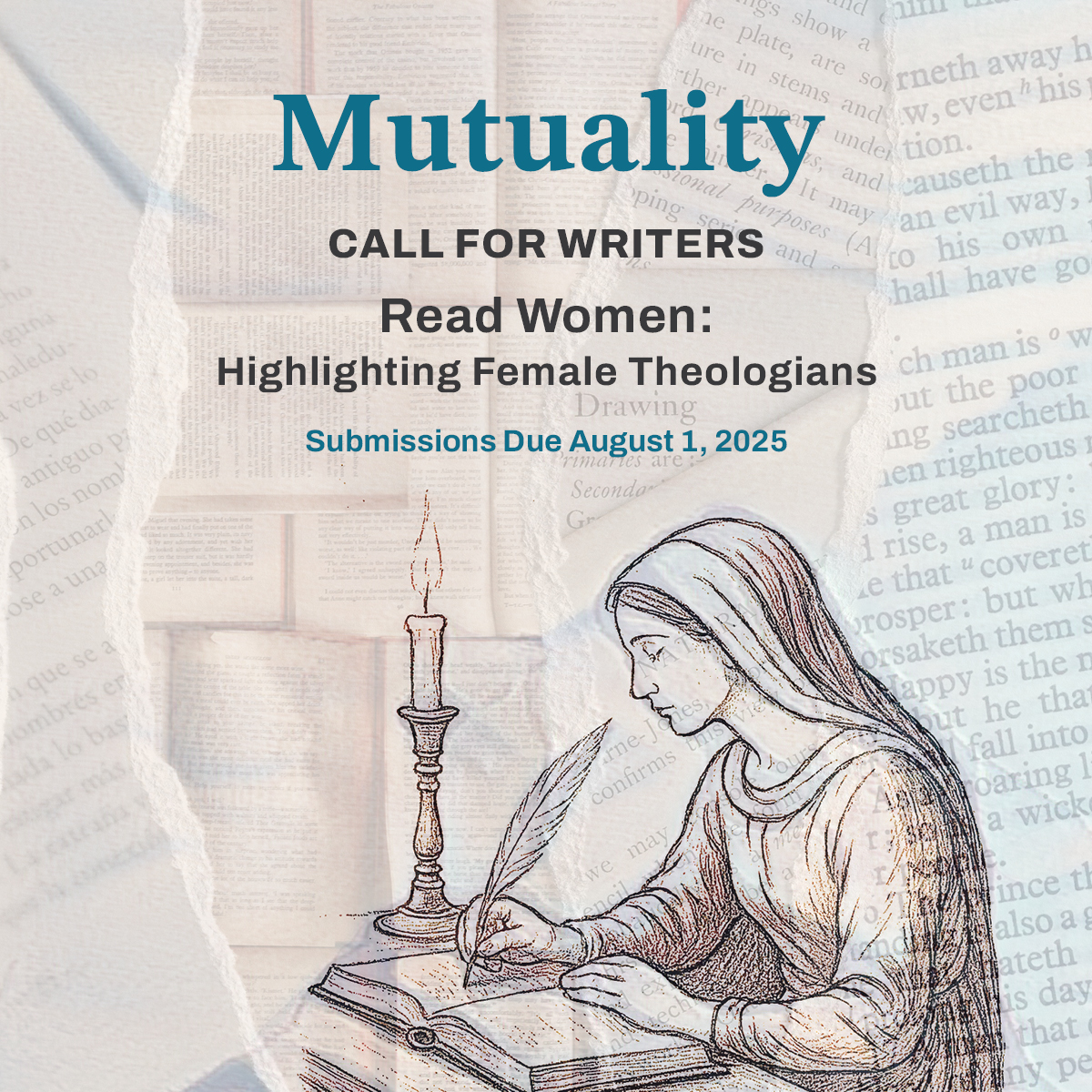 From early church leaders to modern-day scholars, female theologians have contributed invaluable insights into Scripture, doctrine, and the life of faith. Join us as we highlight these women!

Articles due August 1, 2025:
zurl.co/HEaQP