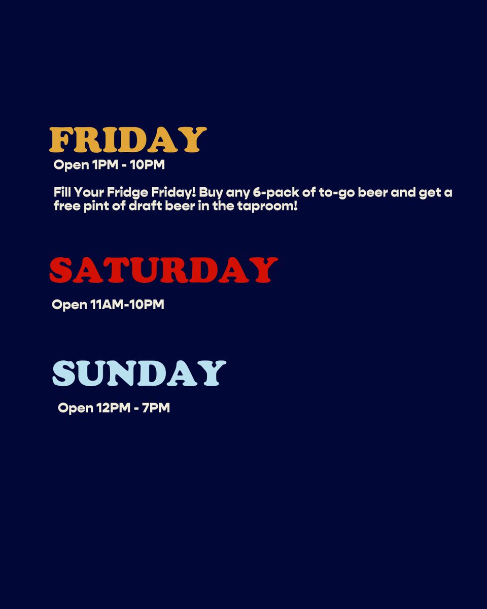 It's a great week for a great beer, see you in the Taproom!