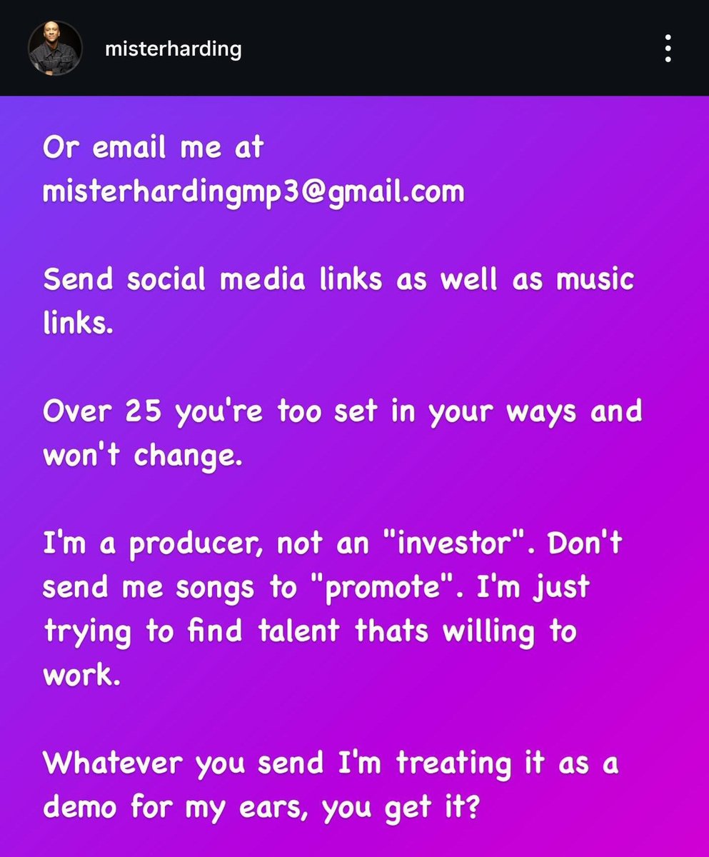 The Jamaican music business is in a spot of bother when ace producer Jeremy Harding, who also managed Sean Paul, has to spell it out like this when seeking new talents👀