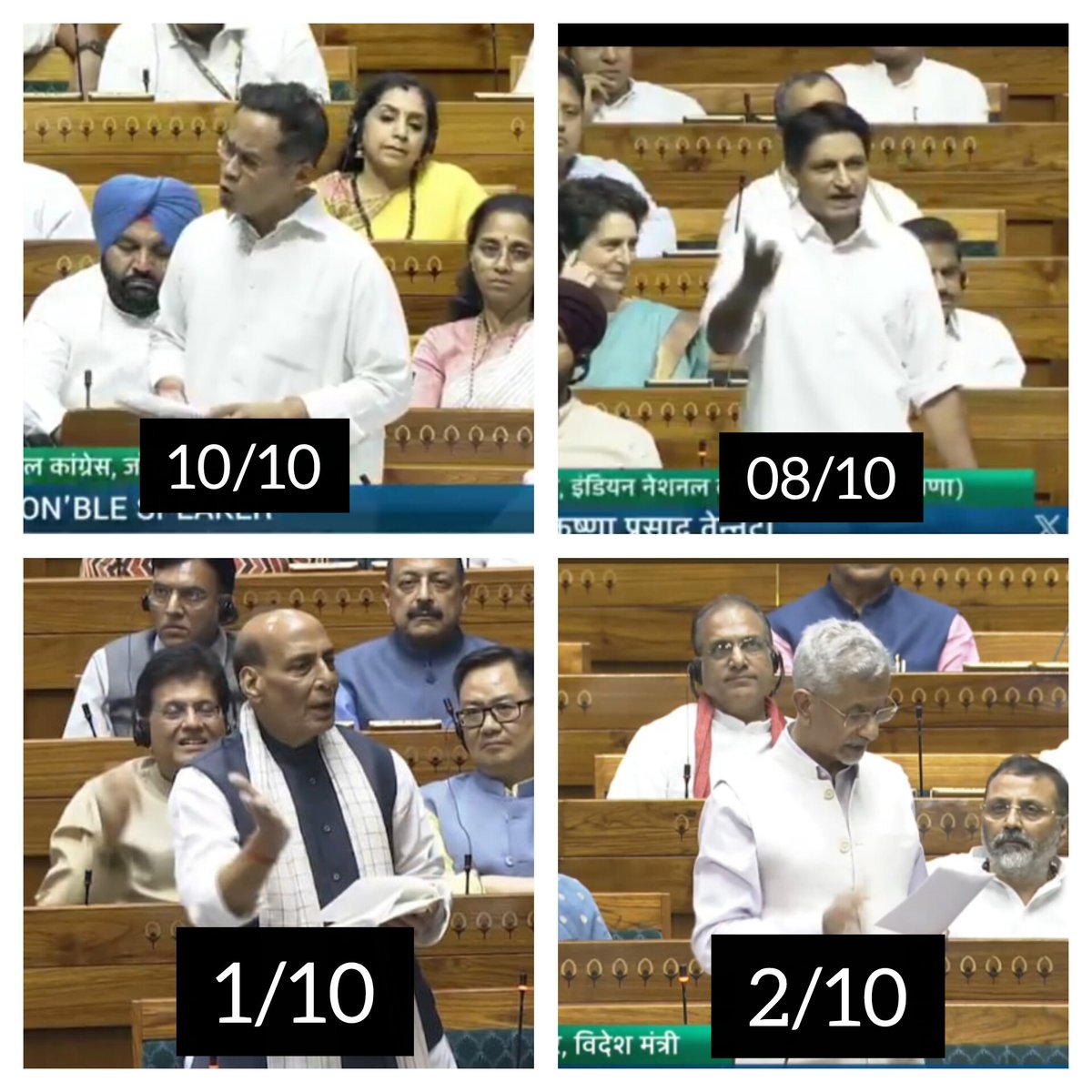 Rating of speeches of Political leaders in #LokSabha today. 

What is your rating?