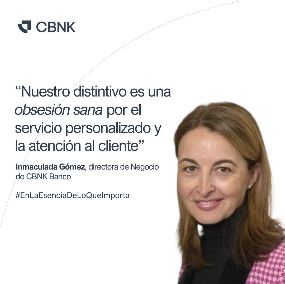 Un banco con "enganche" emocional que pertenece a los clientes

Así nos define Inmaculada Gómez, directora de Negocio de CBNK, en esta entrevista en <a href="/larazon_es/">La Razón</a>

Descubre más sobre nuestra visión de la banca responsable: tinyurl.com/42e98x25