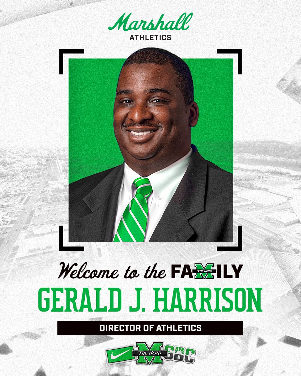 We are pleased to announce Gerald J. Harrison as the next Director of Athletics at Marshall University.

#WeAreMarshall