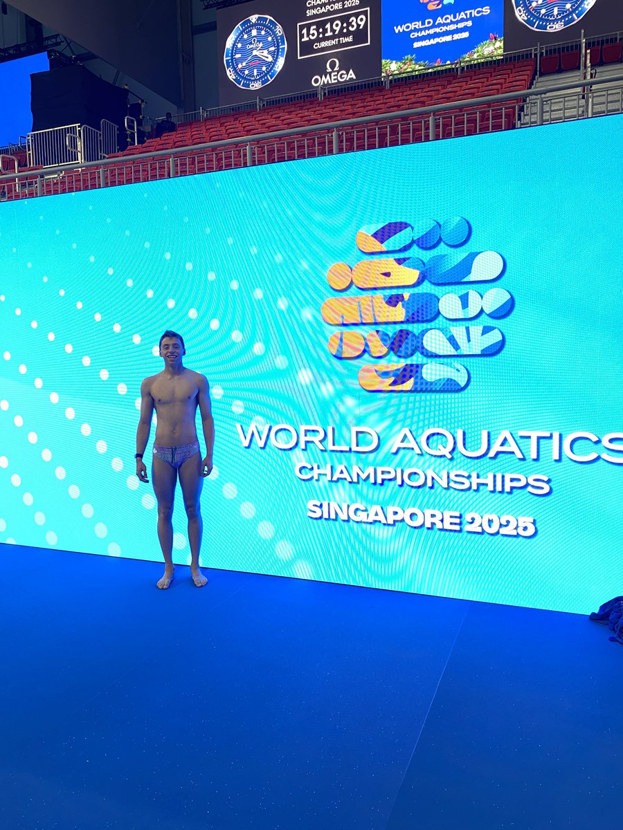 Ollie D goes in the 50m Breaststroke today at the World Swimming Championships in Singapore!
All the best!
