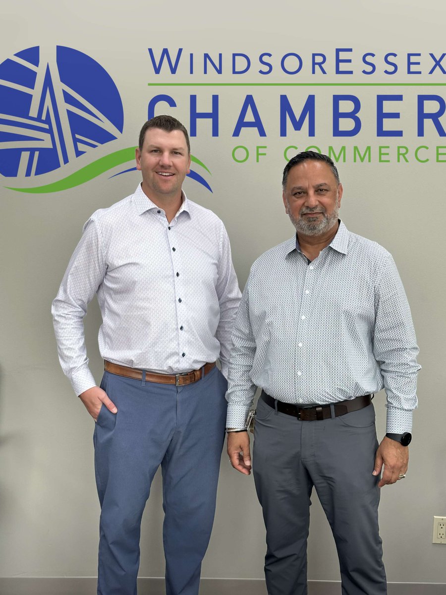 Last week, <a href="/WERCofC/">Windsor Essex Chamber of Commerce</a> President &amp; CEO <a href="/RyanDonally/">Ryan Donally</a> met with MP <a href="/HarbGill/">Harb Gill</a> to discuss key issues facing Windsor-Essex businesses.

The Chamber remains committed to working with all levels of government to support growth and build a strong, resilient regional economy. 🤝