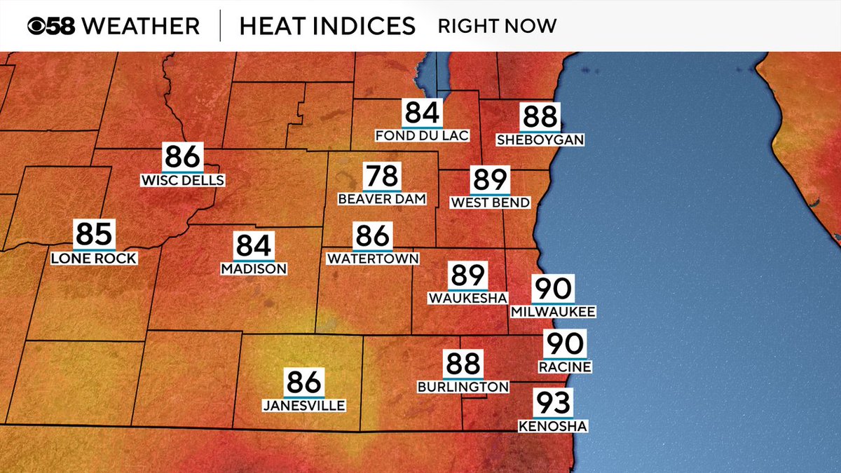 Michael Schlesinger (@mikeywx8) on Twitter photo It's just 10 AM, and it already feels like 90°!! So when is real relief coming? I'll have the updated forecast today at noon on @cbs58. I'm in for <a href="/RebeccaSchuld/">Rebecca Schuld</a> who's working for <a href="/CBS58/">CBS 58 News</a>Drew this evening. See you soon. It's just 10 AM, and it already feels like 90°!! So when is real relief coming? I'll have the updated forecast today at noon on @cbs58. I'm in for <a href="/RebeccaSchuld/">Rebecca Schuld</a> who's working for <a href="/CBS58/">CBS 58 News</a>Drew this evening. See you soon.