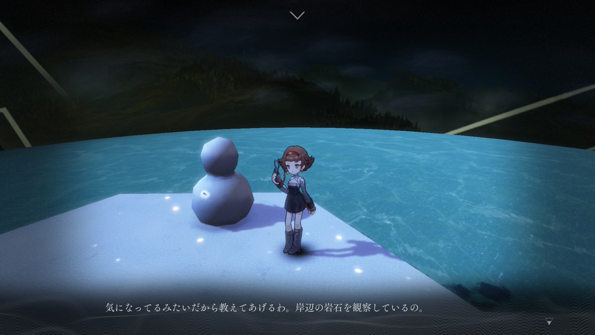 ajicider's tweet image. こっちは配置のせいでゆきだるまを観察しているみたいになってしまったかわいいメスメルさん