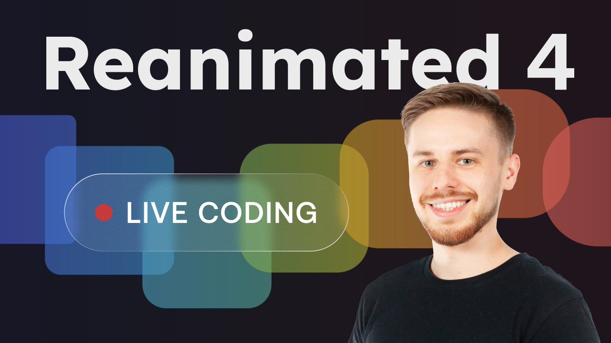 Kacper Kapuściak (@kacperkapusciak) on Twitter photo Join me for the Reanimated 4 live coding session here on X and <a href="/swmansion/">Software Mansion</a> YT channel 🎥
We'll be learning the latest and greatest CSS Animations & Transitions 🐎
See you tomorrow at 5:00 PM CEST! Join me for the Reanimated 4 live coding session here on X and <a href="/swmansion/">Software Mansion</a> YT channel 🎥
We'll be learning the latest and greatest CSS Animations & Transitions 🐎
See you tomorrow at 5:00 PM CEST!