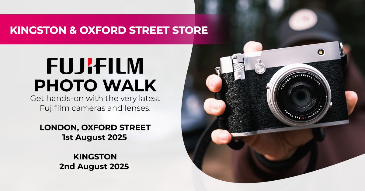 There's still a few spaces left on both of our Fujifilm Street Photography walks this week with Fujifilm X &amp; GFX series product specialist Linda Koolen ✨ A great opportunity to gain expert advice, and try out the latest kit!

For more details 👉🏼 bit.ly/3Un3U7D