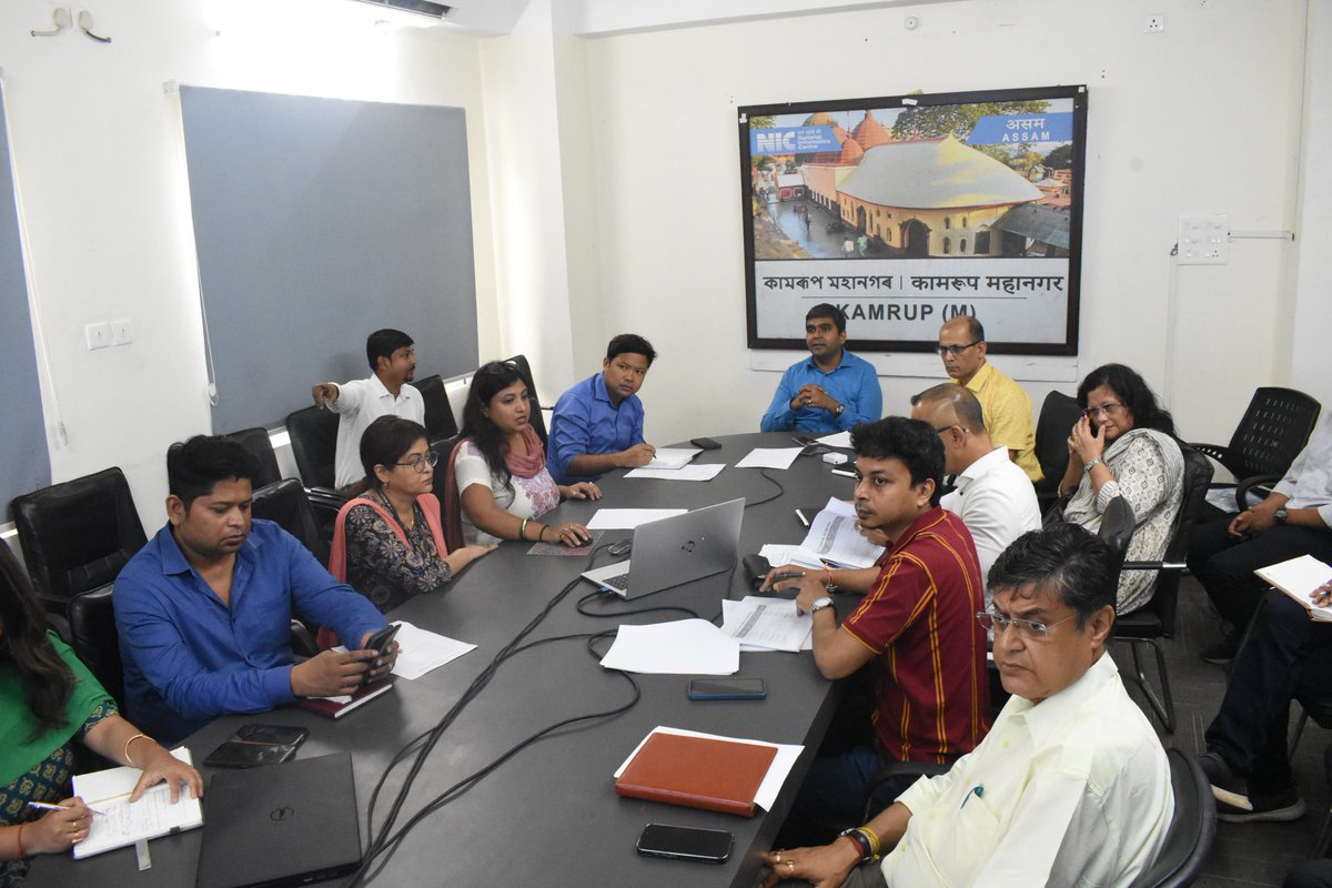 For the month of July, the District Water and Sanitation Mission (DWSM), Kamrup M, meeting was held at the Conference Hall of the DC Office.The District Commissioner reviewed key aspects of Jal Jeevan Mission (JJM),non-functional Piped Water Supply Schemes (PWSS) in the district.