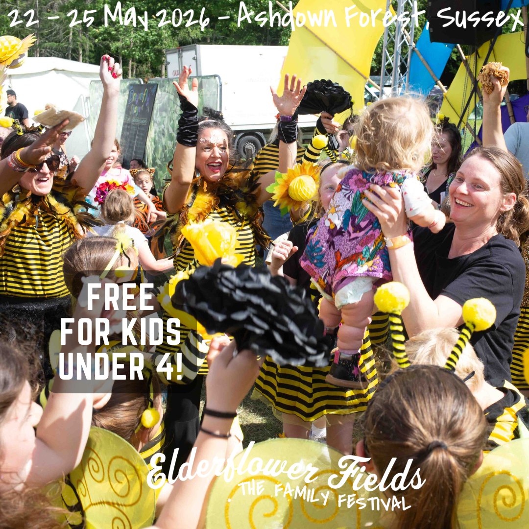 Celebrate 15 years of <a href="/ElderflowerFest/">Elderflower Fields</a> in 2026!
This brilliant family festival is taking place 22nd-24th May 2026.
They will be sharing stories of the fabulous people involved over the coming months so if Elderflower Fields has inspired you, email: hello@elderflowerfields.co.uk