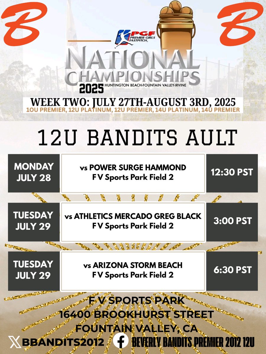 Harper Lowe (@loweharper2030) on Twitter photo Last ride, best vibes. 🌴🥎 <a href="/PGFnetwork/">PGF</a> Nationals • Huntington Beach • Let’s finish strong 💪 #OneLastRun #PGFNationals <a href="/BBandits2012/">Beverly Bandits Futures 14u Ault</a> <a href="/ExtraInningSB/">EXTRA INNING SOFTBALL</a> <a href="/LineDsoftball/">Line Drive Media</a> Last ride, best vibes. 🌴🥎 <a href="/PGFnetwork/">PGF</a> Nationals • Huntington Beach • Let’s finish strong 💪 #OneLastRun #PGFNationals <a href="/BBandits2012/">Beverly Bandits Futures 14u Ault</a> <a href="/ExtraInningSB/">EXTRA INNING SOFTBALL</a> <a href="/LineDsoftball/">Line Drive Media</a>