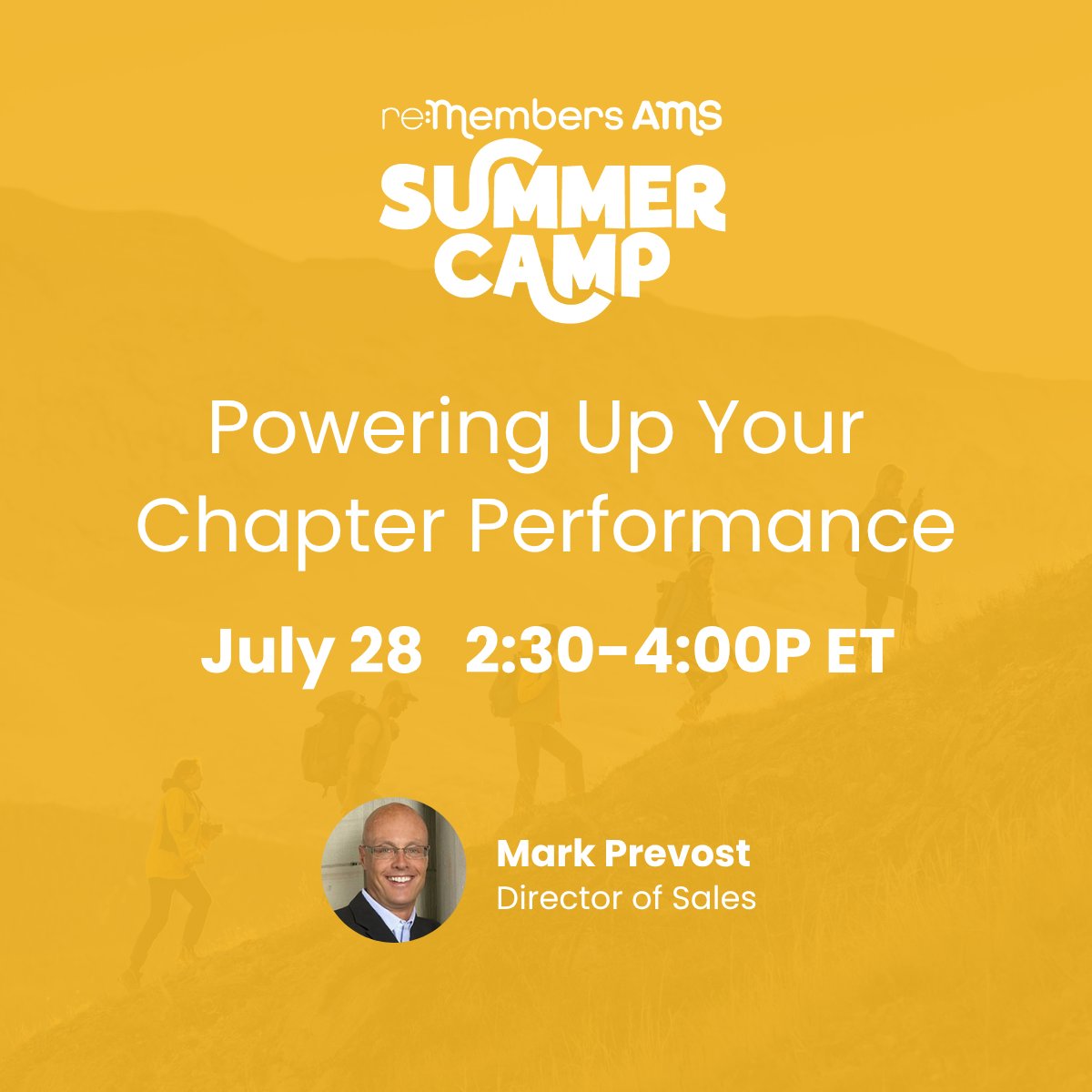 Clients, re:Members Summer Camp is here! 🌞

Ready for Day 1?
🔹 Learn data tools w/ Shari Pearson
🔹 Dive into financial workflows w/ Jason Vance
🔹 Boost chapter performance w/ Mark Prevost

See you there! 🏕️

View the full schedule here!
loom.ly/JKcJKIs
#AMS #reMembers